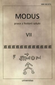Okładka: Modus. Prace z historii sztuki. Tom VII