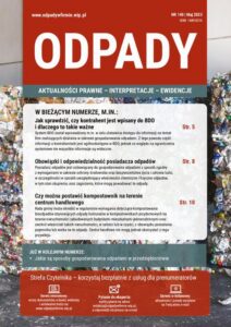 Okładka: ODPADY nr 140
