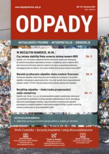 Okładka: ODPADY nr 139