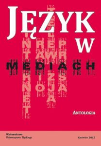 Okładka: Język w mediach. Antologia