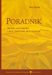 Okładka: Poradnik. Model gatunkowy i jego tekstowe aktualizacje