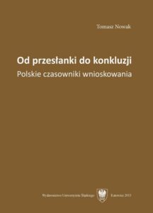 Okładka: Od przesłanki do konkluzji. Polskie czasowniki wnioskowania