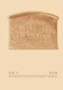 Okładka: Scripta Classica. Vol. 5