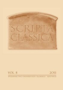 Okładka: Scripta Classica. Vol. 8