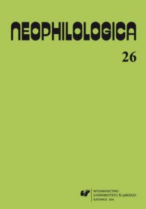 Okładka: Neophilologica 2014. Vol. 26: Le concept d'événement et autres études