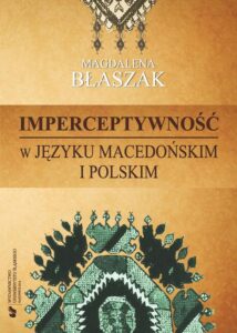 Okładka: Imperceptywność w języku macedońskim i polskim