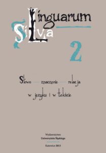 Okładka: Linguarum Silva. T. 2: Słowo - znaczenie - relacja w języku i w tekście