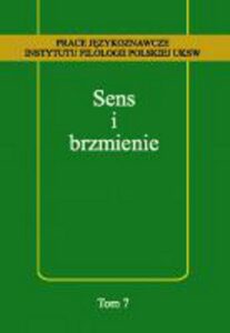 Okładka: Sens i brzmienie