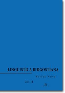 Okładka: Linguistica Bidgostiana. Series nova. Vol. 2