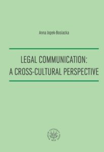 Okładka: Legal Communication : A Cross-Cultural Perspective