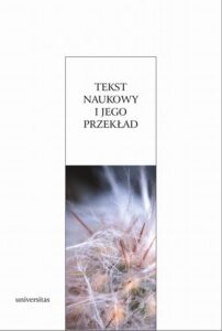 Okładka: Tekst naukowy i jego przekład