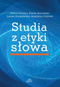 Okładka: Studia z etyki słowa