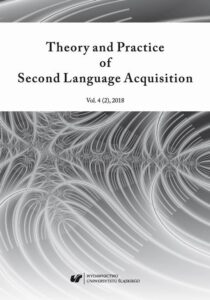 Okładka: Theory and Practice of Second Language Acquisition 2018. Vol. 4 (2)