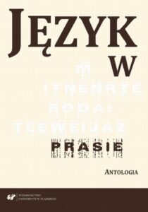 Okładka: Język w prasie. Antologia