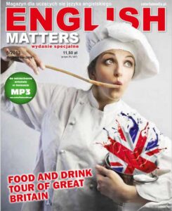 Okładka: English Matters - Food and Drink Tour of Great Britain. Wydanie specjalne