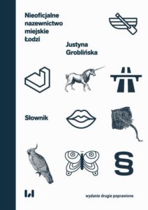 Okładka: Nieoficjalne nazewnictwo miejskie Łodzi. Słownik wydanie drugie poprawione