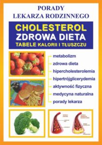 Okładka: Cholesterol. Zdrowa dieta. Tabele kalorii i tłuszczu. Porady lekarza rodzinnego