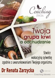 Okładka: Twoja grupa krwi a odchudzanie. Stwórz wakacyjną sylwetkę zgodnie z uwarunkowaniami twojego organizmu. ZDROWE ODCHUDZANIE cz. 2.