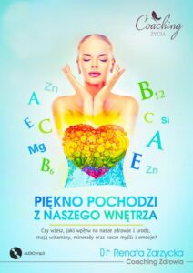 Okładka: Piękno pochodzi z naszego wnętrza. Cz. I/3 Czy wiesz, jaki wpływ na nasze zdrowie i urodę, mają witaminy, minerały oraz nasze myśli i emocje?