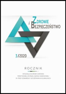 Okładka: Zdrowie i Bezpieczeństwo. Rocznik Wydziału Ochrony Zdrowia Państwowej Wyższej Szkoły Zawodowej im. prof. Edwarda F. Szczepanika w Suwałkach 3/2020
