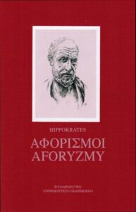 Okładka: Hippokrates. Aforyzmy