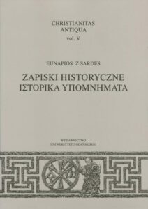 Okładka: Christianitas Antiqua, vol. V. Zapiski historyczne