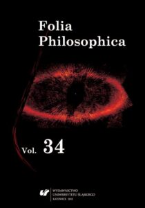 Okładka: Folia Philosophica. Vol. 34