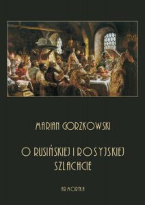Okładka: O rusińskiej i rosyjskiej szlachcie