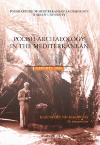 Okładka: Polish Archaeology in the Mediterranean 12. Reports 2000. Kazimierz Michałowski in Memoriam