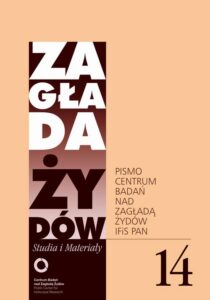 Okładka: Zagłada Żydów. Studia i Materiały nr 14 R. 2018