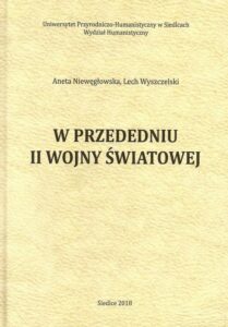 Okładka: W przededniu II wojny światowej