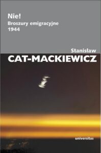 Okładka: Nie!. Broszury emigracyjne 1944