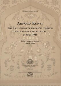 Okładka: Spis orientaliów w zbiorach polskich publicznych i prywatnych w roku 1939