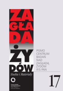 Okładka: Zagłada Żydów. Studia i Materiały nr 17 R. 2021
