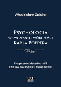 Okładka: Psychologia we wczesnej twórczości Karla Poppera