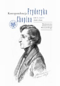 Okładka: Korespondencja Fryderyka Chopina 1848-1849. Tom 3, część 3
