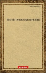 Okładka: Słownik terminologii medialnej