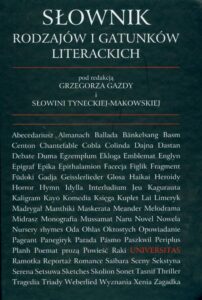 Okładka: Słownik rodzajów i gatunków literackich