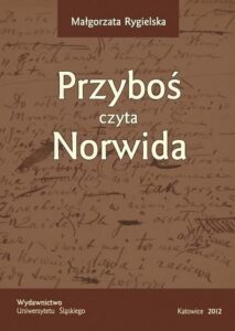 Okładka: Przyboś czyta Norwida
