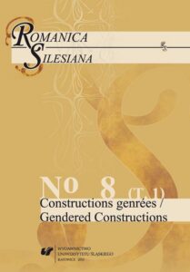 Okładka: Romanica Silesiana. No 8. T. 1: Constructions genrées / Gendered Constructions