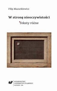 Okładka: W stronę nieoczywistości. Teksty różne