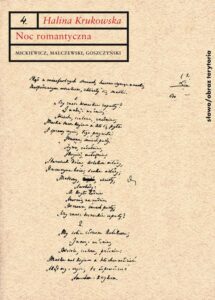 Okładka: Noc romantyczna. Mickiewicz, Malczewski, Goszczyński. Interpretacje