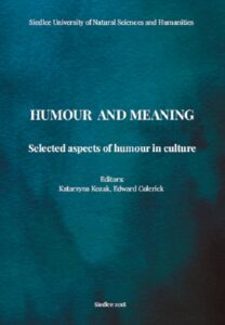 Okładka: Humour and meaning. Selected aspects of humour in culture