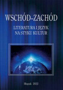 Okładka: Wschód–Zachód. Literatura i język na styku kultur