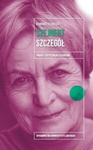 Okładka: Małgorzata Szejnert. Szczegół