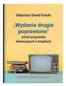 Okładka: "Wydanie drugie poprawione" wśród programów telewizyjnych o książkach
