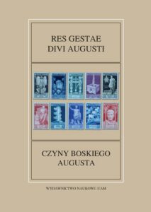 Okładka: Gestae Divi Augusti / Czyny Boskiego Augusta