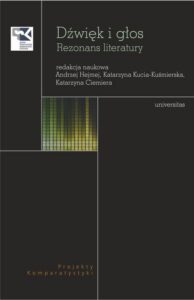 Okładka: Dźwięk i głos.. Rezonans literatury