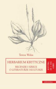 Okładka: Herbarium krytyczne Recenzje i szkice o literaturze i kulturze
