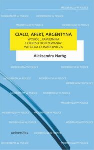 Okładka: Ciało, afekt, Argentyna. Wokół „Pamiętnika z okresu dojrzewania” Witolda Gombrowicza